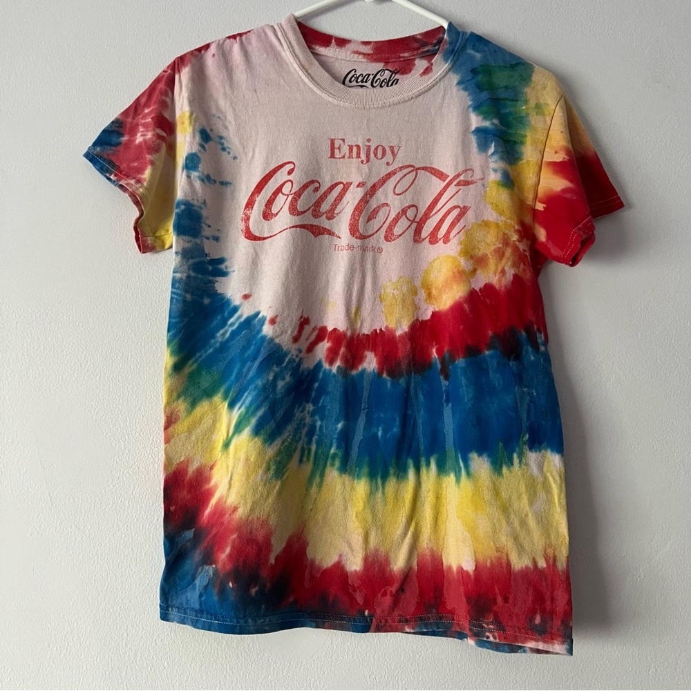 🪴 Vintage Coca Cola Tie Dye Tee Small